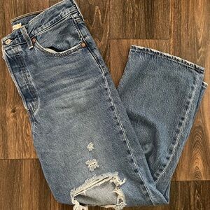 Levi's Blue Straight Leg Women's Jeans